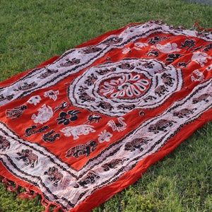 🚨SALE🚨 Red Balinese mandala Sarong Swim Coverup